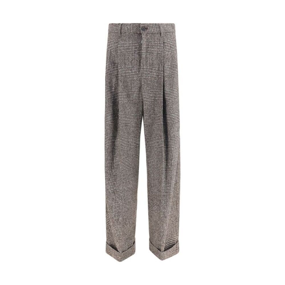 Dolce & Gabbana Brown Alpaca Vicugna Pacos Men's Pants